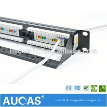 AMP 19 &quot;1U Dual IDC Wandhalterung cat5e 24 Port Engineering Patchpanel mit Anti-Staubkappe